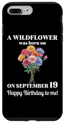 September 19. Geburt Blume Aster 19 September Geburtstag Hülle für iPhone 7 Plus/8 Plus von September Birthday Wildflower Designs