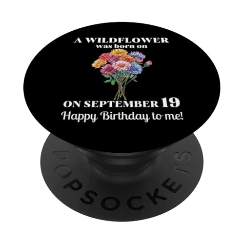 September 19. Geburt Blume Aster 19 September Geburtstag PopSockets Klebender PopGrip September 19. Geburt Blume Aster 19 September Geburtstag PopSockets Klebender PopGrip von September Birthday Wildflower Designs