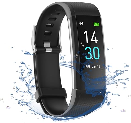 Septoui Fitness Tracker mit Pulsmesser Blutdruck SpO2 Fitnessuhr Wasserdicht IP68, 16 Sportmodi Schrittzähler Kalorienzähler Pulsuhr Aktivitätstracker Damen Herren Kinder Smartwatch iOS Android von Septoui