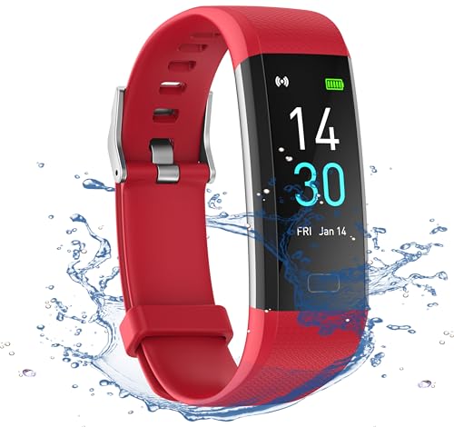 Septoui Fitness Tracker mit Pulsmesser Blutdruck SpO2 Fitnessuhr Wasserdicht IP68, 16 Sportmodi Schrittzähler Kalorienzähler Pulsuhr Aktivitätstracker Damen Herren Kinder Smartwatch iOS Android von Septoui