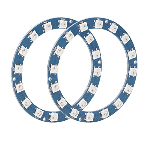 2 Stück RGB LED Ring, Unterstützung Echtzeit Mikro Controller, 16 Bit 5050 RGB Vollfarb LED, Digital Port, 5V Intelligente Vollfarb RGB Licht Platine für Dekorative LED Beleuchtung 2 Stück RGB LED Ring, Unterstützung Echtzeit Mikro Controller, 16 Bit 5050 RGB Vollfarb LED, Digital Port, 5V Intelligente Vollfarb RGB Licht Platine für Dekorative LED Beleuchtung von Septpenta