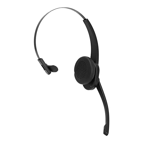 Bluetooth Telefon Headset Einohr Headset mit Drehbarem Noise Cancelling Mute Mikrofon, Business Kopfhörer mit Gepolsterten Ohrpolstern und Flexiblem Kopfbügel für Büro, Zuhause von Septpenta