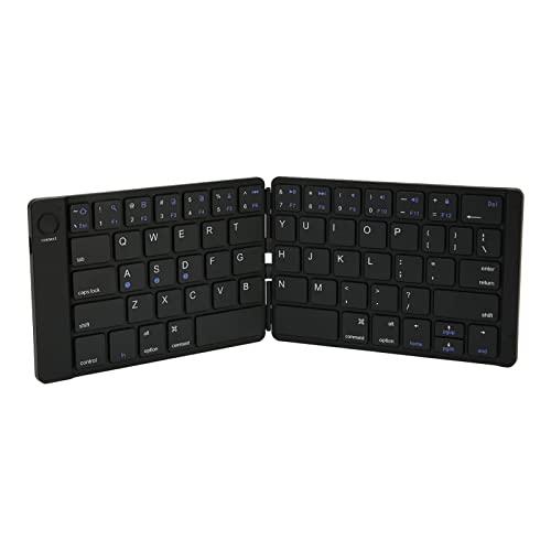 Faltbare Bluetooth Tastatur, 65 Tasten, Tragbare Kabellose Tastatur, Scherenfuß, Kabellose Bluetooth 5.1 Wiederaufladbare Tragbare Reisetastatur für PC von Septpenta