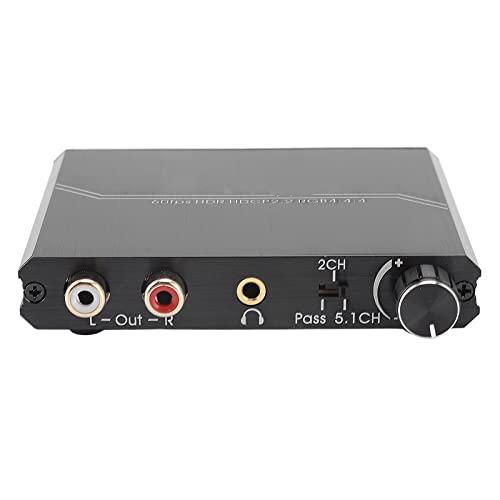 Septpenta HD Multimedia Interface Extractor, Trennung Eines Optischen Signals und Eines R L Signals mit Lautstärkeregler DREI Modusauswahl, 4K 60 Hz, Geeignet für DVD Player von Septpenta