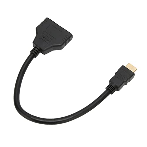 HD Multimedia Schnittstellen Splitter, Gut Verarbeitetes, Professionelles Design, 1 in 2 Out Stecker auf Dual Buchse, Bis Zu 4K, 3D und Ultra HD, Verwendet Als Signalrouter, Geeignet für DVD Player von Septpenta