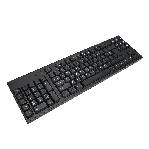 Kabellose 2, 4 G Tastatur für Linkshänder, Kabelgebundene USB Tastatur mit 109 Tasten für Linkshänder, Scherentastendesign, Integrierter 2 HUB Hub, Ergonomische Tastatur Linkshänder Unternehmen von Septpenta