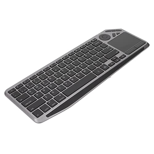 Kabellose Touch Tastatur, Bunte Hintergrundbeleuchtung, Einstellbare Helligkeit, 2,4 G/BT, Dual Modi Verbindung, Tv Tastatur, Integriertes Touchpad, Stabile Verbindung, Langlebig für Multimedia von Septpenta