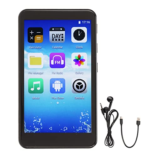 MP4 Player mit Bluetooth und WLAN, Ai Intelligent HD Noise Reduction Sprachsteuerung Wifi Bluetooth MP4, Tragbarer Touchscreen MP4 Player mit Sprachaufzeichnung(8 GB) von Septpenta