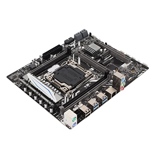 Mining Mainboard, 1 Gigabit Netzwerkschnittstelle, Adaptive Netzwerkkarte PCIE3.0 16X PCIE 4X Computer Motherboard, Vga HDMi Schnittstelle für LGA2011 V3 V4 E5 2680 2678 Prozessoren von Septpenta