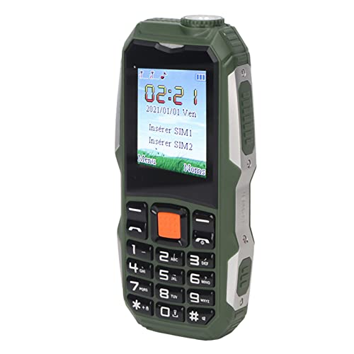 Q1 2G Senioren Handys, mit LED Taschenlampe und SOS Funktion, 2,4 Zoll HD Bildschirm, Große Tasten, 2800 mAh Akku, Unterstützt 13 Sprachen, Entsperrtes Dual SIM Handy(Grüne EU) von Septpenta