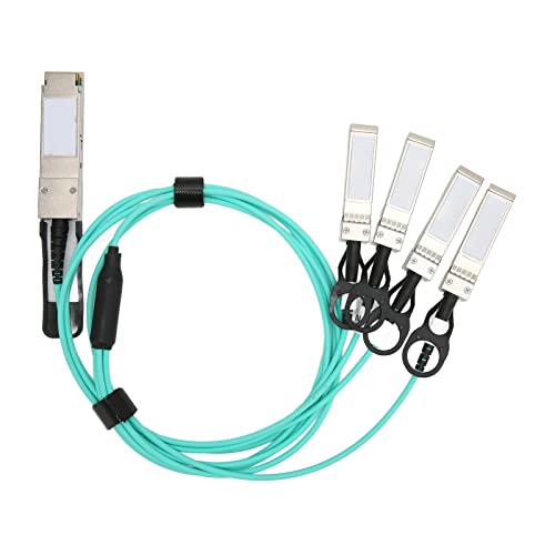 Qsfp Zu 4 SFP 40G Optisches Hochgeschwindigkeitskabel, Importierte Optische Kernkomponenten, 1 M (39,4 Zoll) Aktives Optisches Kabel, Verwendet in Der Heimindustrie von Septpenta