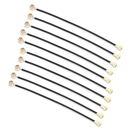 Septpenta 10 Teiliger Pin Anschluss, Perfekter Anschluss Der Remote Antenne An Die Mini PCI Karte, Ipex 4 Mh4 Gen4 UFL Buchse auf Ipex 1 Kabel für Ax200/9260/8265/8260/7260/7265/3160 von Septpenta