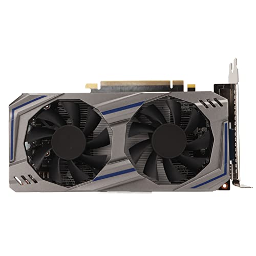 Septpenta Dual Lüfter 90 W GTX550T Gaming Grafikkarte, GDDR5 Speicherpartikel 8192 MB 128 Bit PCI Express 2.0 Desktop PC Diskrete Gaming Grafikkarten Können Das Game Studio Erfüllen(Schwarz) von Septpenta