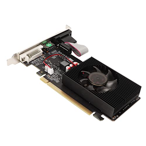 Septpenta GT220 1 GB DDR3 Grafikkarte, PCI Express X16 2.0 Busschnittstelle, PCB Material, Bietet Die Perfekte Balance Zwischen Ruhe und Kühlung mit 2 Halterungen von Septpenta