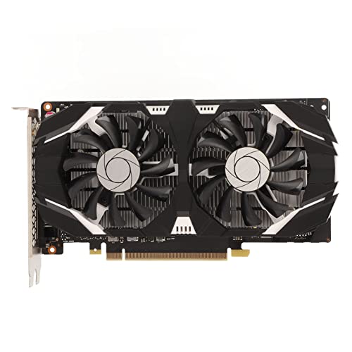 GTX1050TI Grafikkarte, 4G GDDR5 128Bit 1341MHz 1455MHz Kernfrequenz 7008MHz Videospeicher Gaming Grafikkarten, HDR Bild Dual Lüfter No Noise DP HDMI DVI Schnittstelle für PC von Septpenta