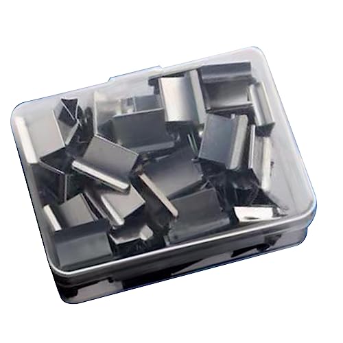 Septpenta Push Hefter, Binder Clips, Papierklammern, Desktop Hefter, 50 Stück Wiederverwendbare Metall Nachfüllklammern, Klemmklammer Nachfüll Ersatzklammer Zum Organisieren von Papieren(A) von Septpenta