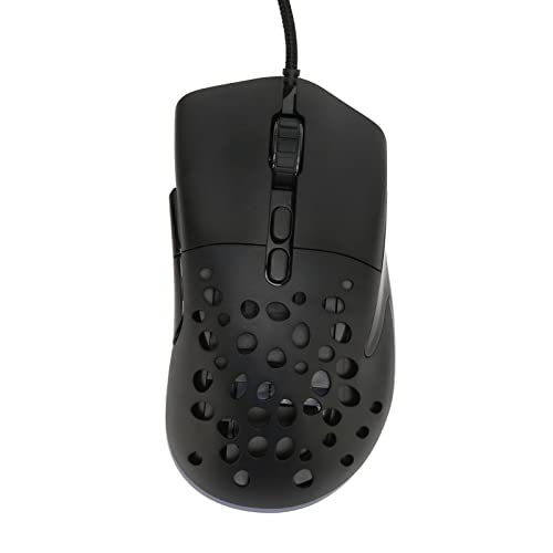 Septpenta RGB Gaming Maus, 6 DPI Stufen Einstellbar, 7 Programmierbare Tasten, 13 Arten Von Lichtmodi, Kabelgebundene Spielmaus, Ergonomisches Gefühl Angenehme für PC von Septpenta