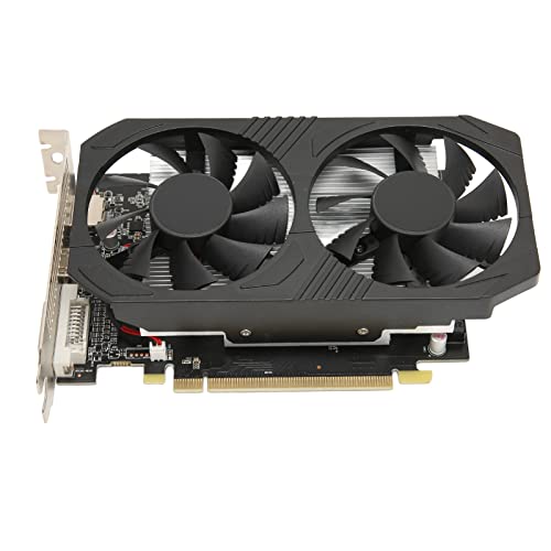 Septpenta RX560 GPU 128 Bit Grafikkarte, GDDR5 128 Bit 1176/6000 MHz Hochleistungs 4K Computerzubehör, PCI Express 3.0 Steckplatz, DP HDMI DVI Schnittstelle, Zwei Lüfter für Gaming PC von Septpenta