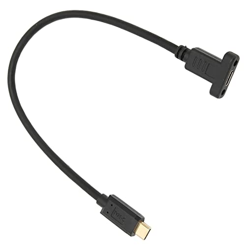 Septpenta USB 3.1 Typ C Stecker auf Buchse Datenkabel, 16 Plus 1 Kupferkern, 3 Schichten Abschirmung, Stabile Datensignalübertragung, Vergoldetes Datenkabel 10 Gbit/S von Septpenta