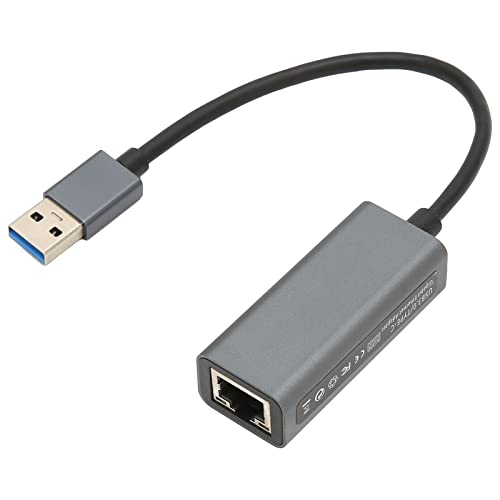 Septpenta USB auf Ethernet Adapter, USB zu RJ45 Adapter, Unterstützung für 1/10/100 Mbit/s Ethernet Netzwerk, Gigabit Ethernet Adapter Kompatibel für Laptop, PC mit Windows 7/8/10, XP, Vista, OS X von Septpenta