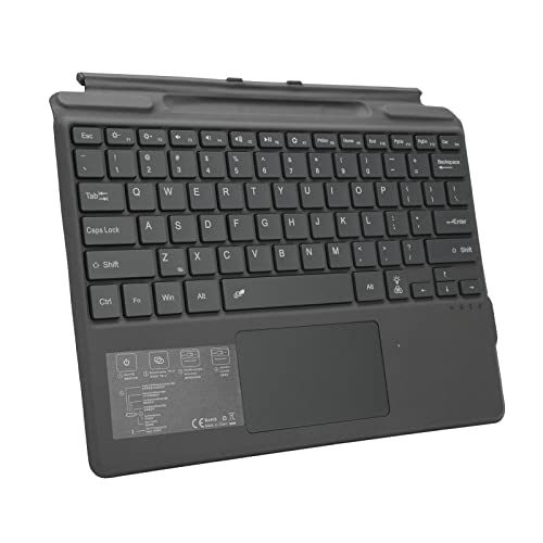 Septpenta Ultradünne BT Tastatur, Trackpad mit 2 Tasten, 10 M Kabellose Reichweite, RGB Lichteffekte, Tragbare Kabellose Typ C Tastatur für 13 Zoll für Pro 8 Und für Pro X Tablets von Septpenta