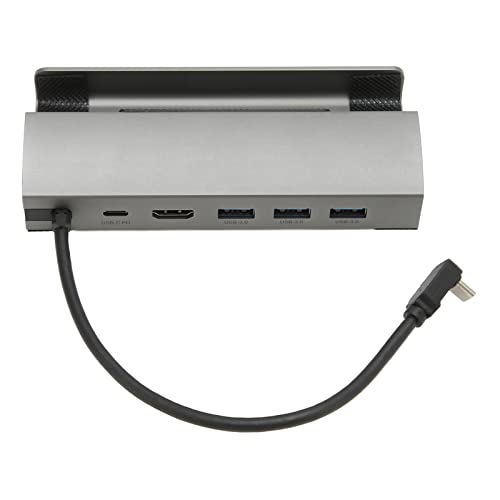 USB C Dockingstation, 100 W PD Schnelllade USB C Hubs mit 3 USB Anschlüssen, 1000 Mbit/S 4K 60 HZ Multi Adapter für Valve Steam Deck von Septpenta