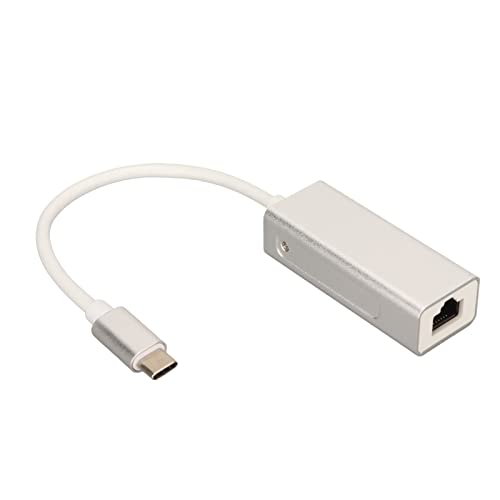 USB C auf RJ45 Lanethernet Netzwerkadapter,DSP Technologie Mixed Mode Signaling Technology Typ C Netzwerkadapter, Hochgeschwindigkeitsübertragung Langlebig für Desktops Laptops von Septpenta