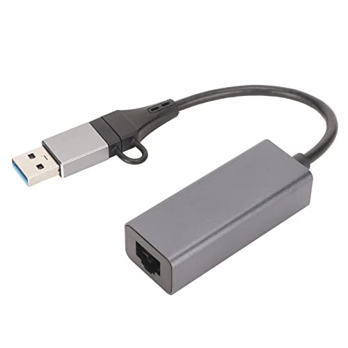 USB C zu Ethernet Adapter, Treiberfreier RJ45 zu USB C, 1000 Mbit/S USB C zu Ethernet Adapter, Typ C Gigabit Ethernet LAN Netzwerkadapter von Septpenta