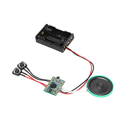 Voice Module, 4 Minuten DIY Beschreibbare Sprachchip, 16Ω 0,25W Umgebungslautsprecher, 3 AAA Batterieleistung (Ausgenommen), Sound Chip Modul für Hausgemachte Grußkarten/ Handgefertigte Produkte von Septpenta