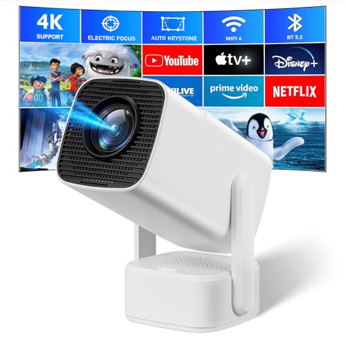 Tragbarer Projektor, SEPYMP Mini-Projektor 4K Kabellose, 1080P FHD-WiFi 6-BT 5.2, Android 11, vorinstallierte App wie Netflix, YouTube. Tragbarer Projektor, SEPYMP Mini-Projektor 4K Kabellose, 1080P FHD-WiFi 6-BT 5.2, Android 11, vorinstallierte App wie Netflix, YouTube. von Sepymp
