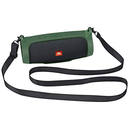 Seracle Flexible Tragetasche für JBL Charge Essential Tragbarer Bluetooth-Lautsprecher, extra Schultergurt für einfachen Transport (grün) von Seracle
