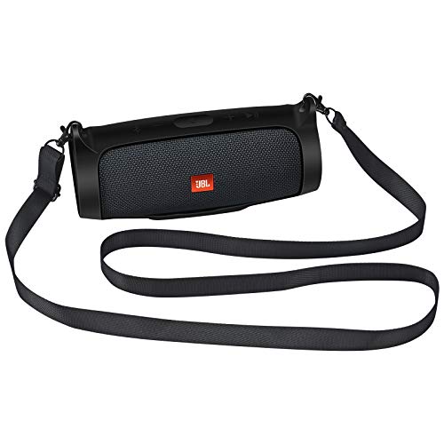 Seracle Flexible Tragetasche für JBL Charge Essential Tragbarer Bluetooth-Lautsprecher, extra Schultergurt für einfachen Transport (schwarz) von Seracle