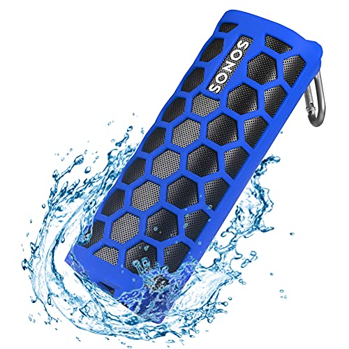 Seracle Silikonhülle Tragetasche Case Schlinge Tasche für Sonos Roam WLAN & Bluetooth Speaker (Blau) von Seracle