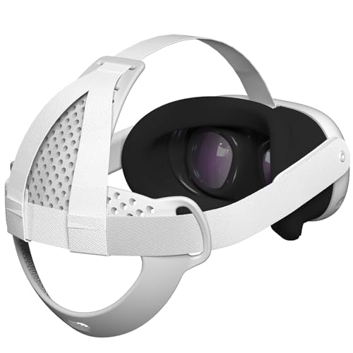 Seracle TPU Kopf-Rückenpolsterung Head Strap Pad VR Zubehör für Meta Quest 3 VR Headset (Grau) von Seracle