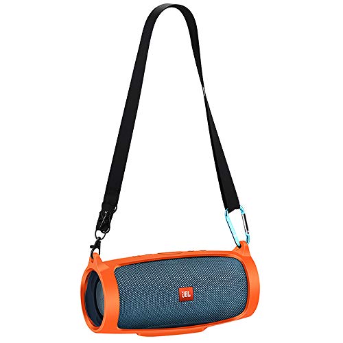 Silikon Hülle für JBL Charge 4 Tragbarer Bluetooth Lautsprecher, Seracle Silicone Case Cover Schlinge Tasche für JBL Charge 4 Tragbarer Bluetooth Lautsprecher (Orange) von Seracle