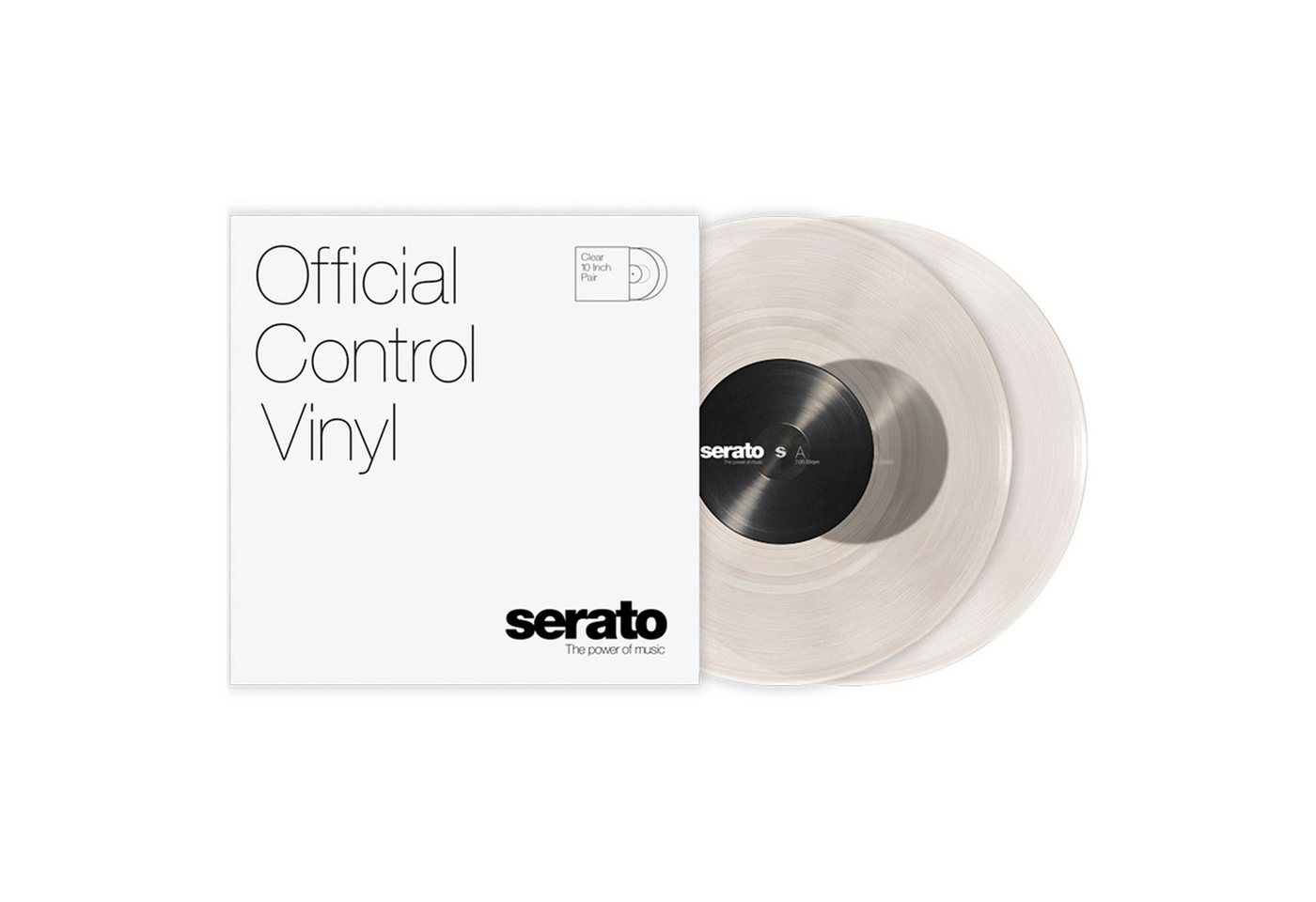 Serato DJ Controller, (10 Control Vinyls Clear (paar), 10" Control Vinyls Clear (paar) - DJ Control" von Serato