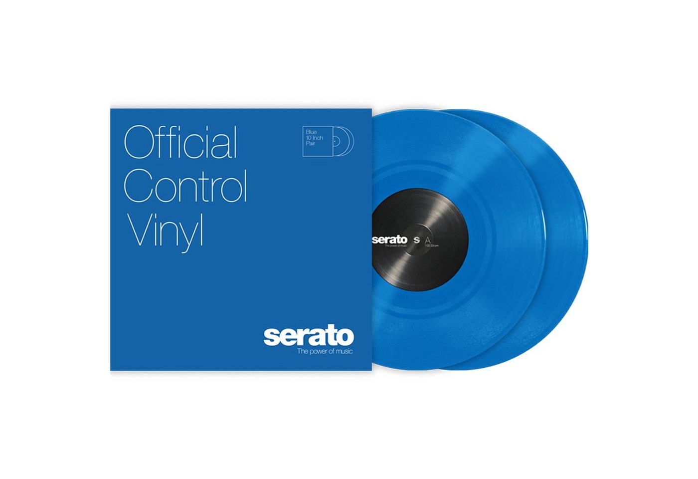 Serato DJ Controller, (2x10 Control Vinyl Blue), 2x10" Control Vinyl Blue - DJ Control" von Serato