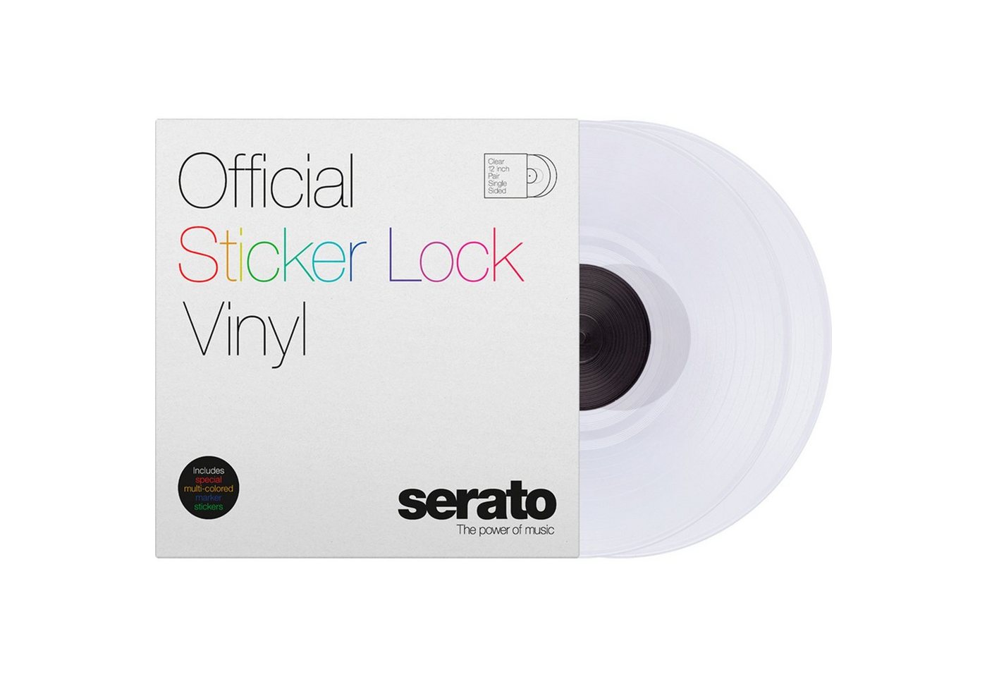 Serato DJ Controller, (2x12 Sticker Lock Control Vinyl Pressung), 2x12" Sticker Lock Control Vinyl Pressung - DJ Control" von Serato