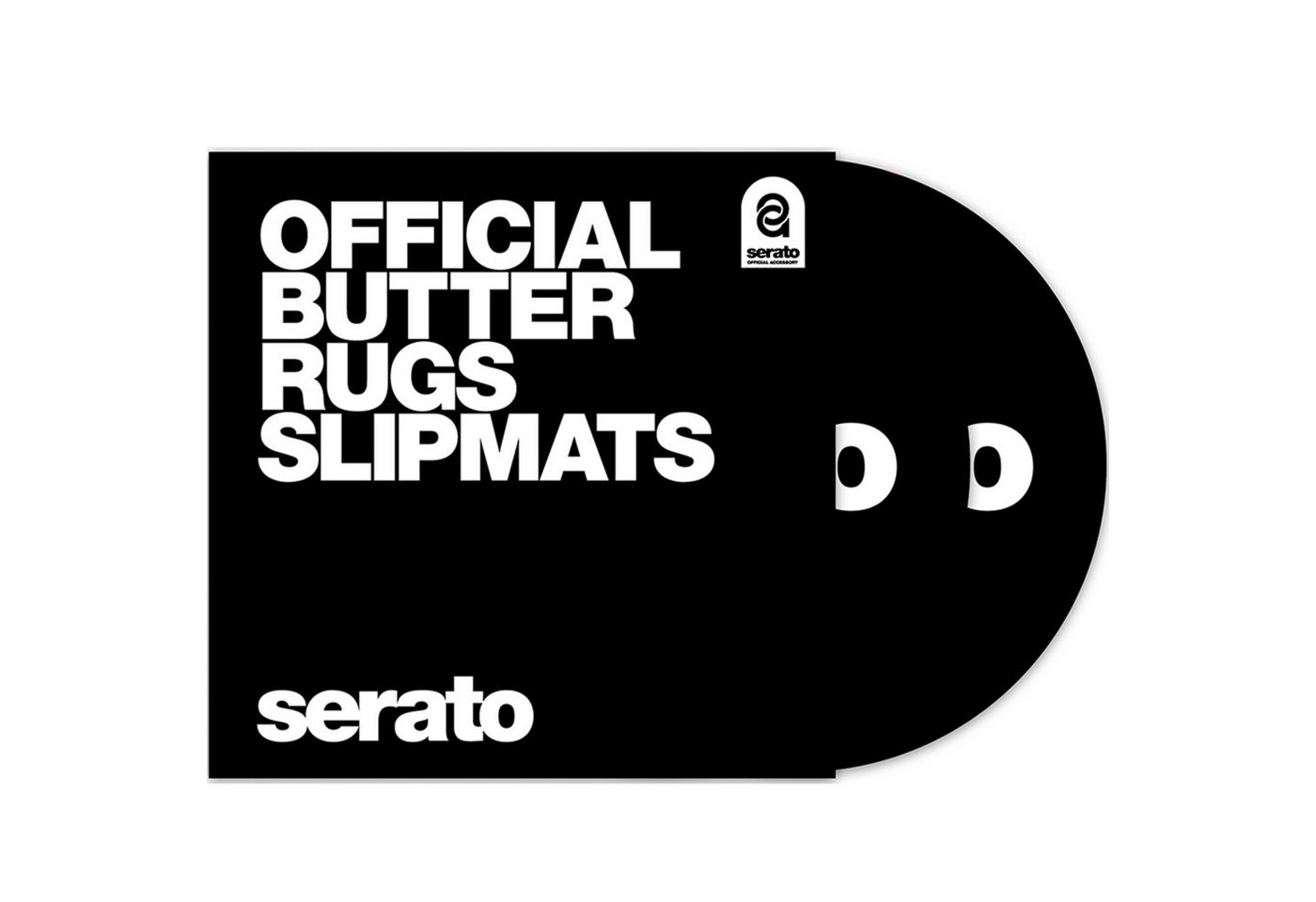 Serato Plattenspieler-Schutzhülle, Butter Rugs 12 Slipmats black - Slipmat für Plattenspieler" von Serato
