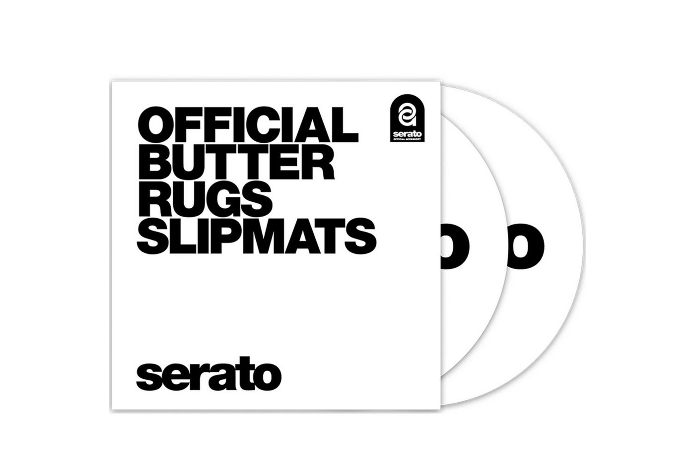Serato Plattenspieler-Schutzhülle, Butter Rugs 12" Slipmats white - Slipmat für Plattenspieler von Serato