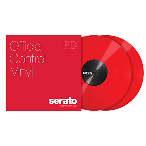 Serato SCV-PS-RED-OV Performance Control Vinyl Platte 12 Zoll, 2 Stuck, rot von Serato