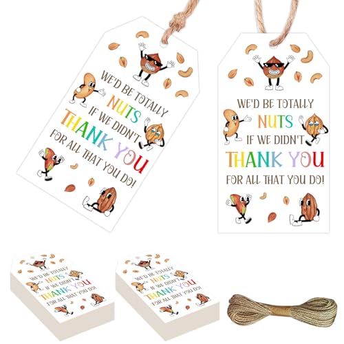 Serencatcher Geschenkanhänger für Mitarbeiter, Dankeschön, Aufschrift "We'd be Totally Nuts If We Didn't Thank You for All That You Do Favor", mit Schnur für Kollegen, Lehrer, Krankenschwestern Serencatcher Geschenkanhänger für Mitarbeiter, Dankeschön, Aufschrift "We'd be Totally Nuts If We Didn't Thank You for All That You Do Favor", mit Schnur für Kollegen, Lehrer, Krankenschwestern von Serencatcher