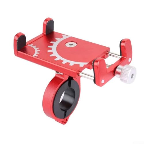 Handyhalterung, 9 x 5,2 x 2,7 cm, Aluminiumlegierung, 360-Grad-Rotation, für Motorräder, Rot Handyhalterung, 9 x 5,2 x 2,7 cm, Aluminiumlegierung, 360-Grad-Rotation, für Motorräder, Rot von Serenophile