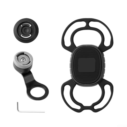 Serenophile 360 Grad verstellbare Handyhalterung, Fahrradschloss, Fahrradständer, hochfestes Silikon, 360° drehbar, für Fahrten (Vorbau-Typ) von Serenophile