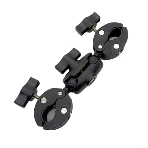 Super Clamp Doppel-Kamera-Klemmhalterung, Nylon-Dual-Kugelkopf-Technologie mit einer Superklemme für Fotografie-Ausrüstung (lang) von Serenophile