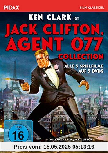 Jack Clifton, Agent 077 - Collection / Alle 3 Kultfilme mit Ken Clark (Pidax Film-Klassiker) [3 DVDs] von Sergio Grieco