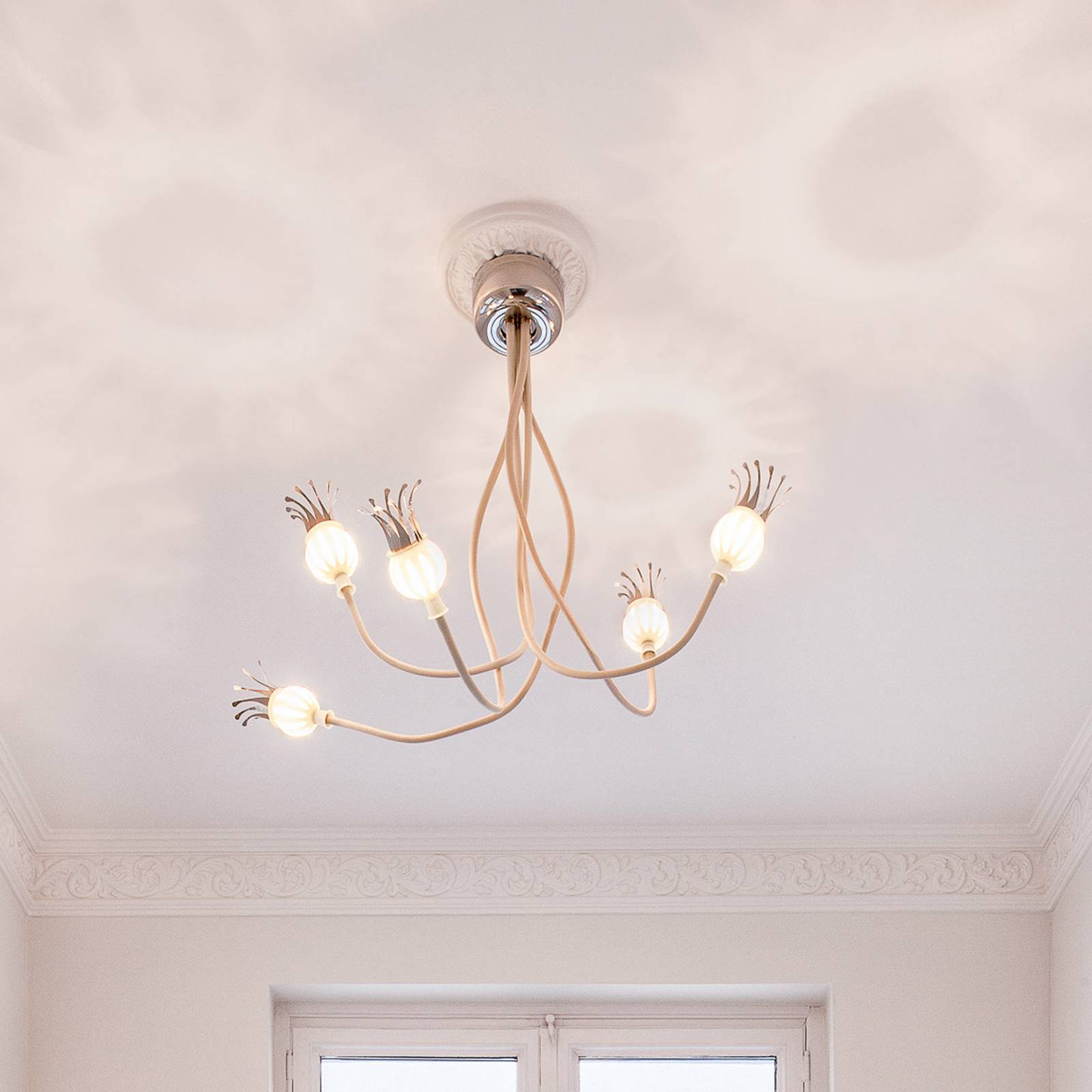 serien.lighting Poppy Decke, 5fl beige/keramik serien.lighting Poppy Decke, 5fl beige/keramik von Serien Lighting