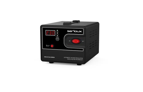 Automatic Voltage stabilizer with servo Motor Serioux , 2000VA, IP20, Low Voltage, overvoltage, Short Circuit, overheating Protection, 2X Schuko Automatic Voltage stabilizer with servo Motor Serioux , 2000VA, IP20, Low Voltage, overvoltage, Short Circuit, overheating Protection, 2X Schuko von Serioux