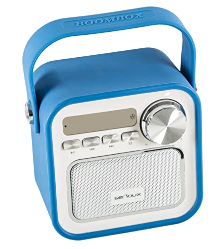 Serioux Joy Portable Speaker, Bluetooth, FM Radio, miscroSD, Blue von Serioux