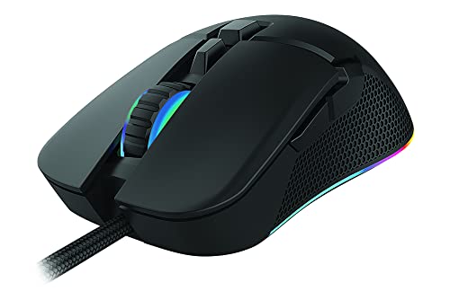 Serioux Kayel Gaming Mouse, Sunplus 199 Sensor, 800-6400 DPI, HUANO Switch, up to 20 Million clicks, 7 Buttons, 6 RGB Lighting Modes, 1.5M USB Cable, Plug and Play von Serioux